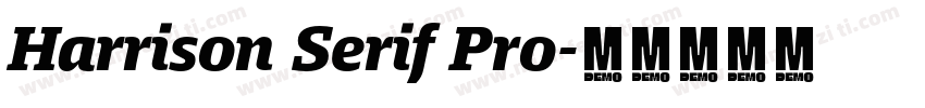 Harrison Serif Pro字体转换